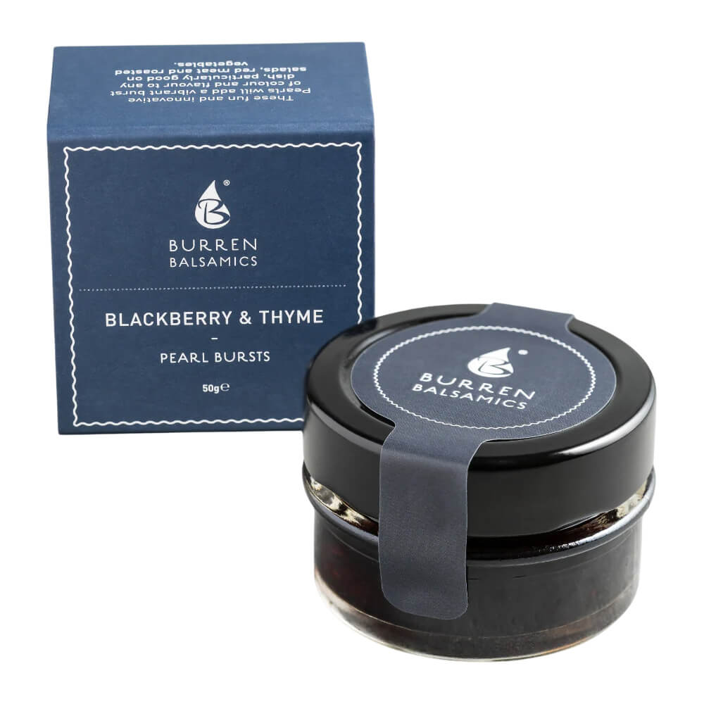 Burren Balsamics Blackberry and Thyme Pearls 50g